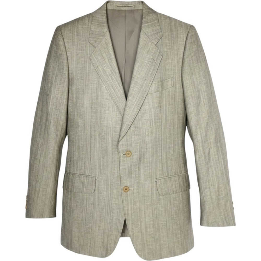 VTG Pierre Balmain Linen Wool Jacket Mens 48 Suit Blazer Sports Coat Italian